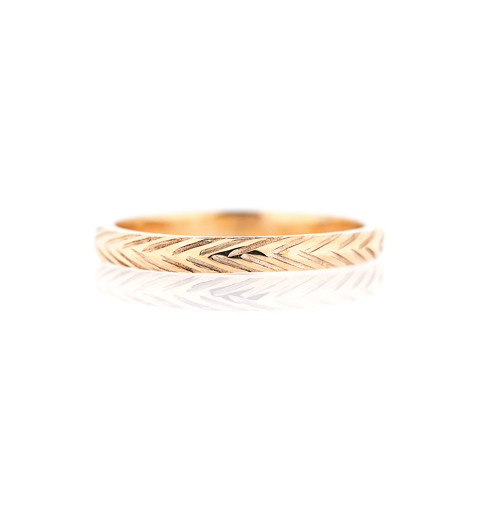 2mm width wheat wedding ring
