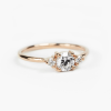 minimal diamond engagement ring