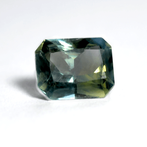 Teal Sapphire Emerald cut