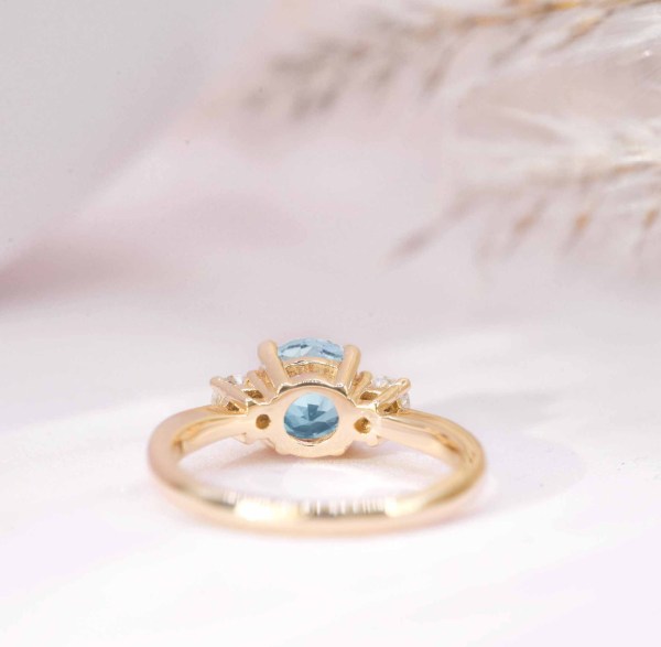 aquamarine bridal ring