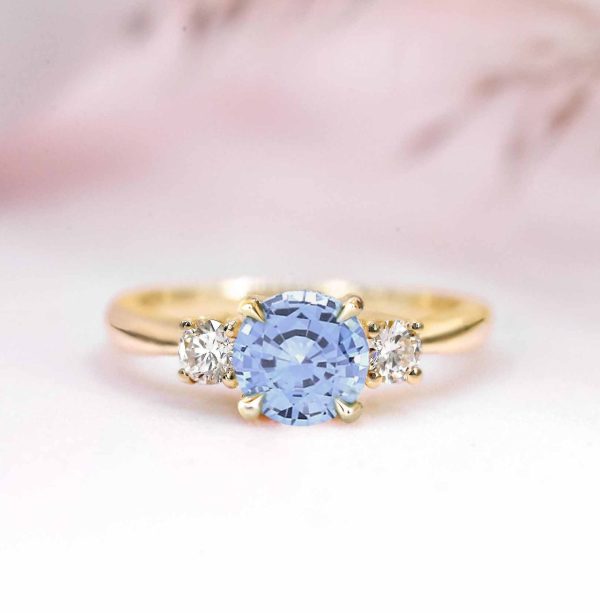 aquamarine minimalist ring