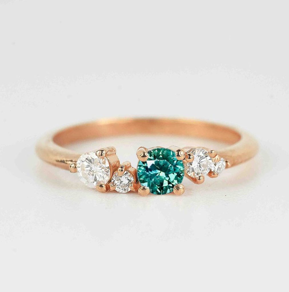 5mm Mint Green Sapphire Engagement Ring DIORAH JEWELLERS — free download