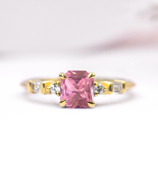 pink sapphire engagement