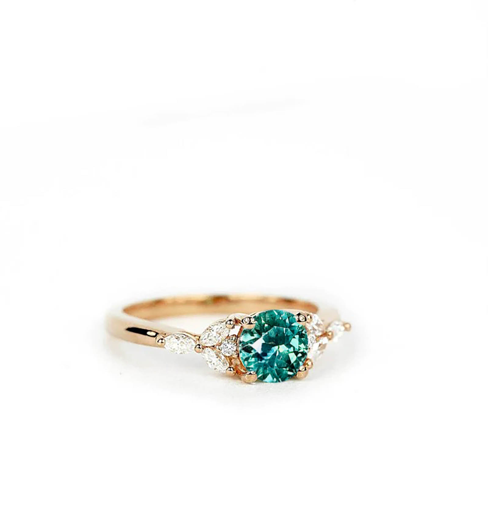 green sapphire featuring ring