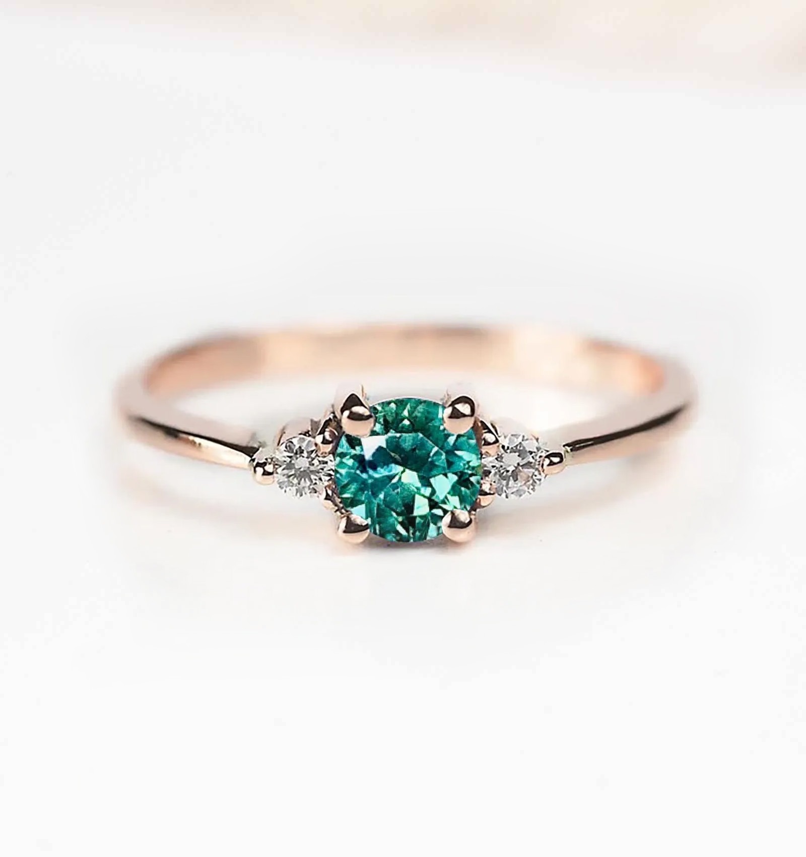 Unbound Perfection - Minimal Mint Green Ring