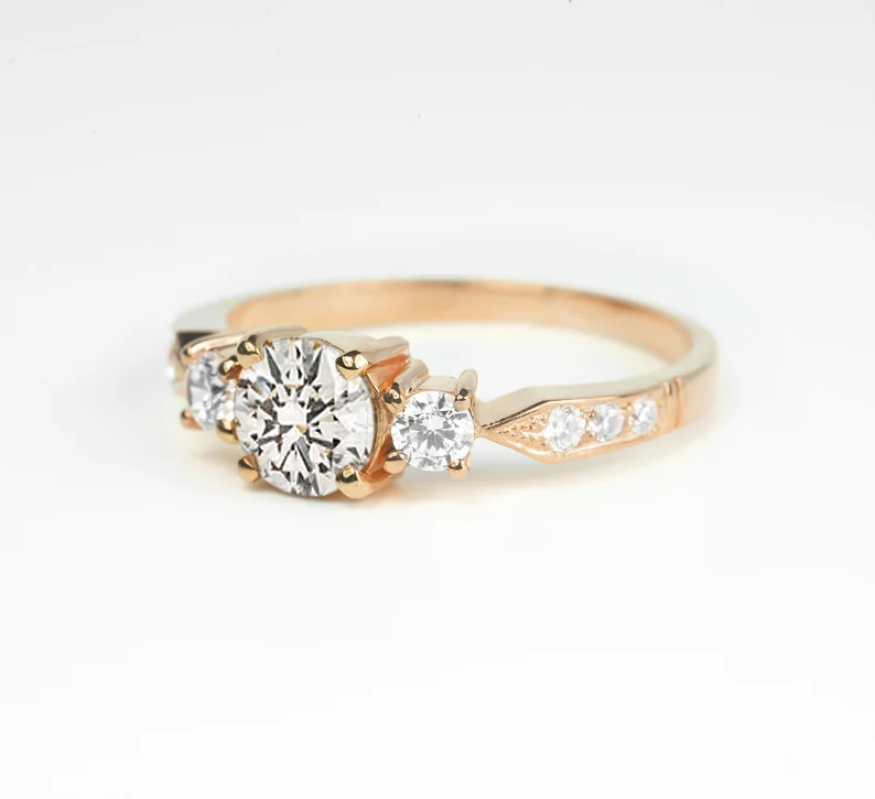 moissanite engagement