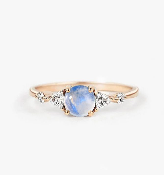 moonstone celebrity ring