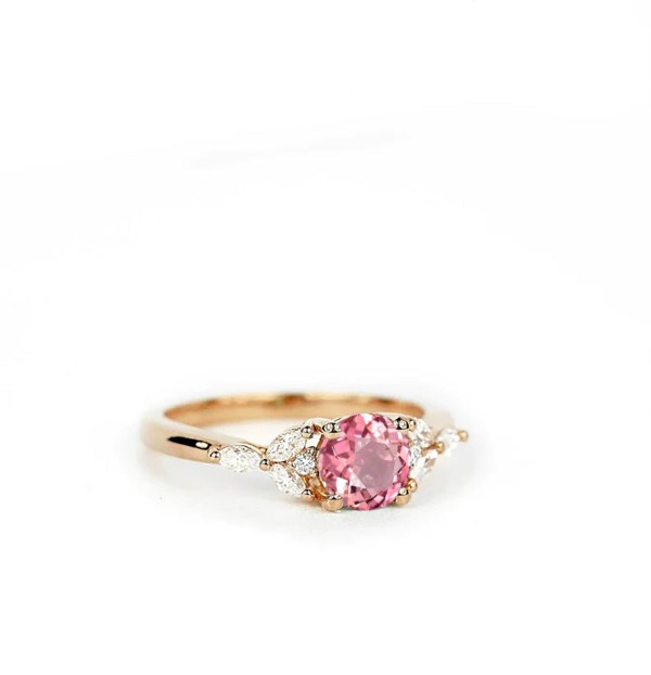 light pink sapphire ring