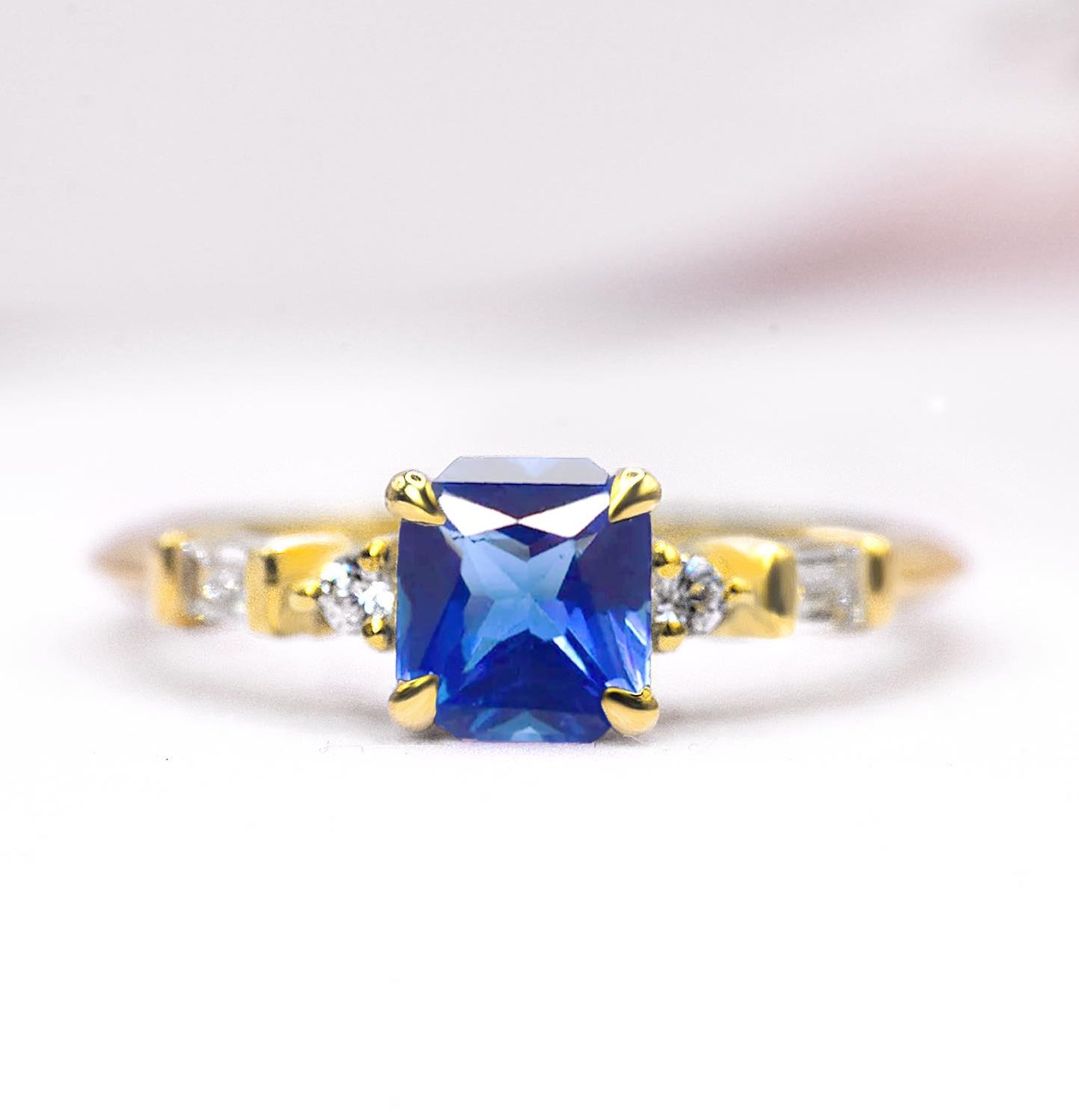 radiant light blue sapphire