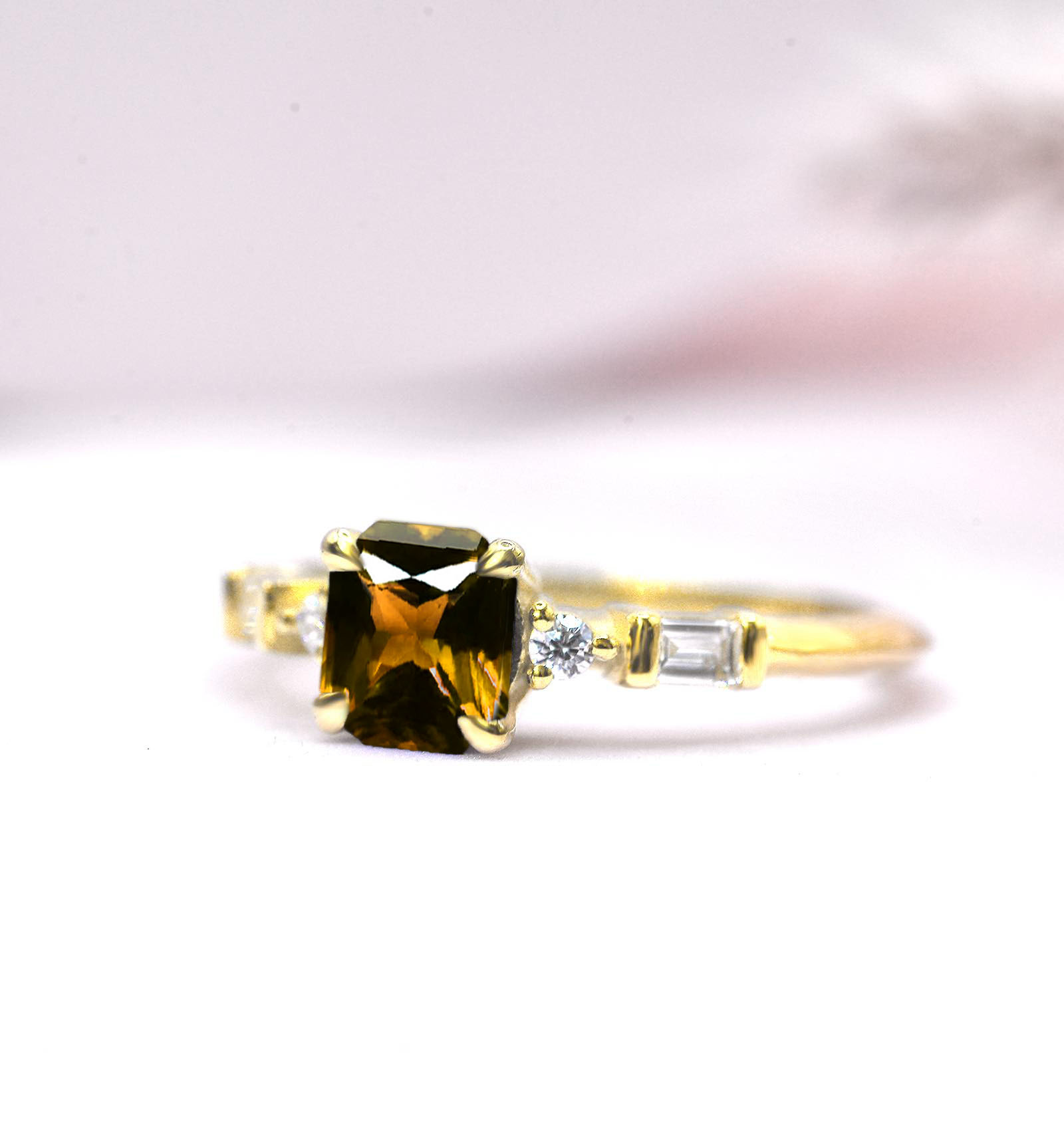 yellow sapphire engagement