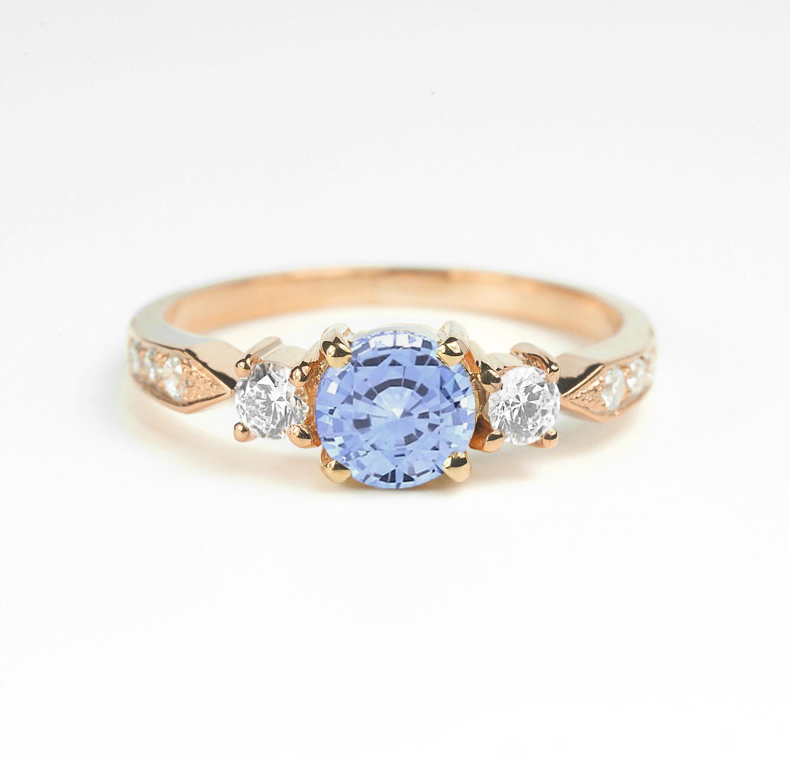 aquamarine vintage minimalist ring