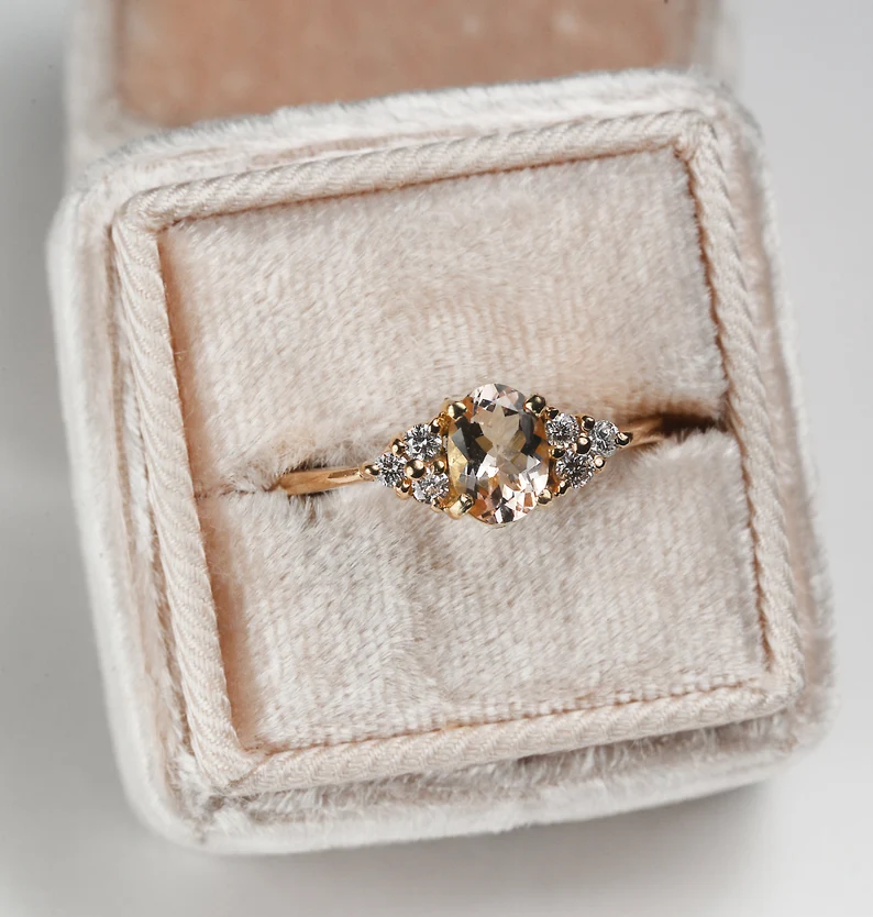 morganite bespoke ring