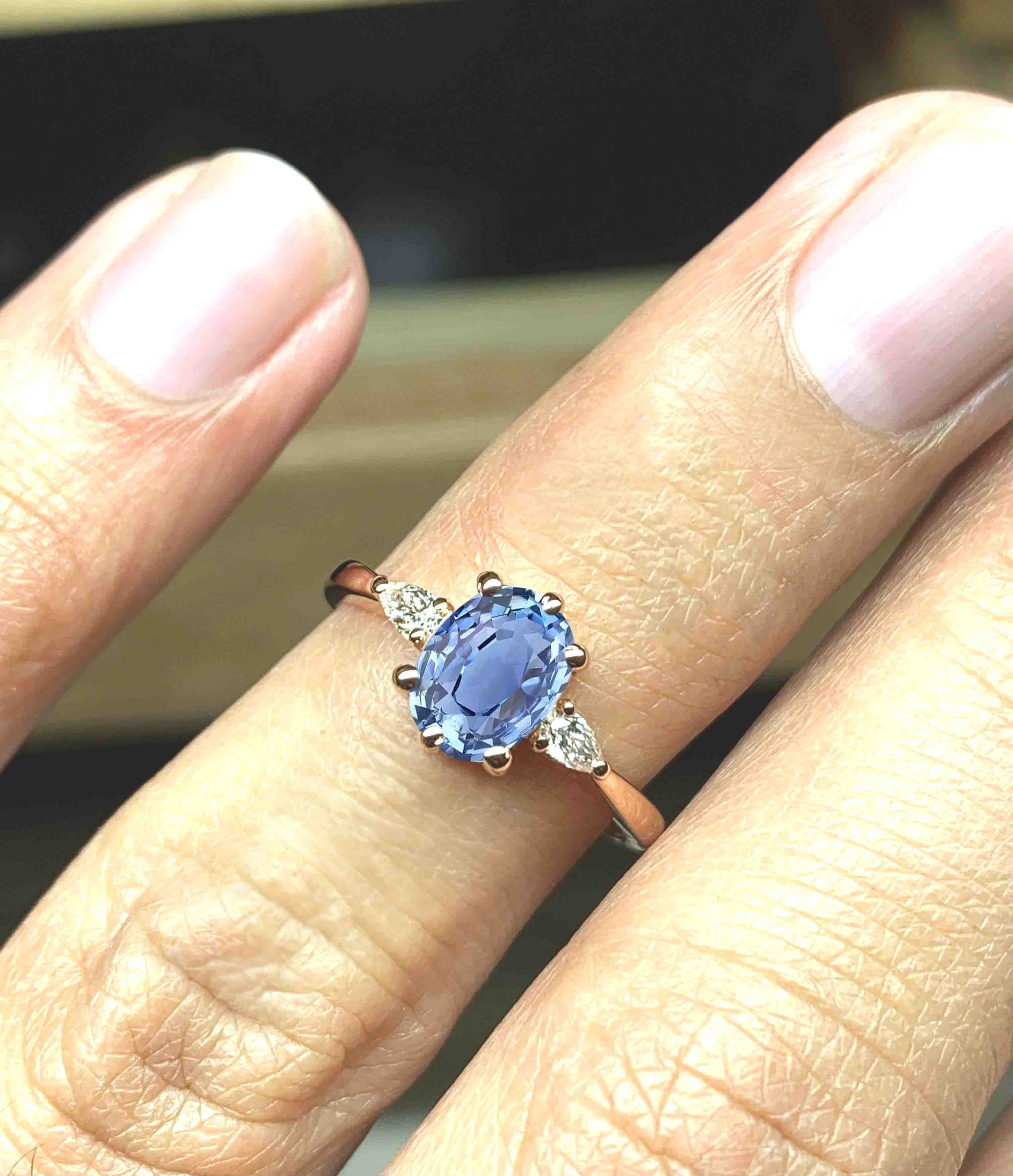 sapphire and diamond ring