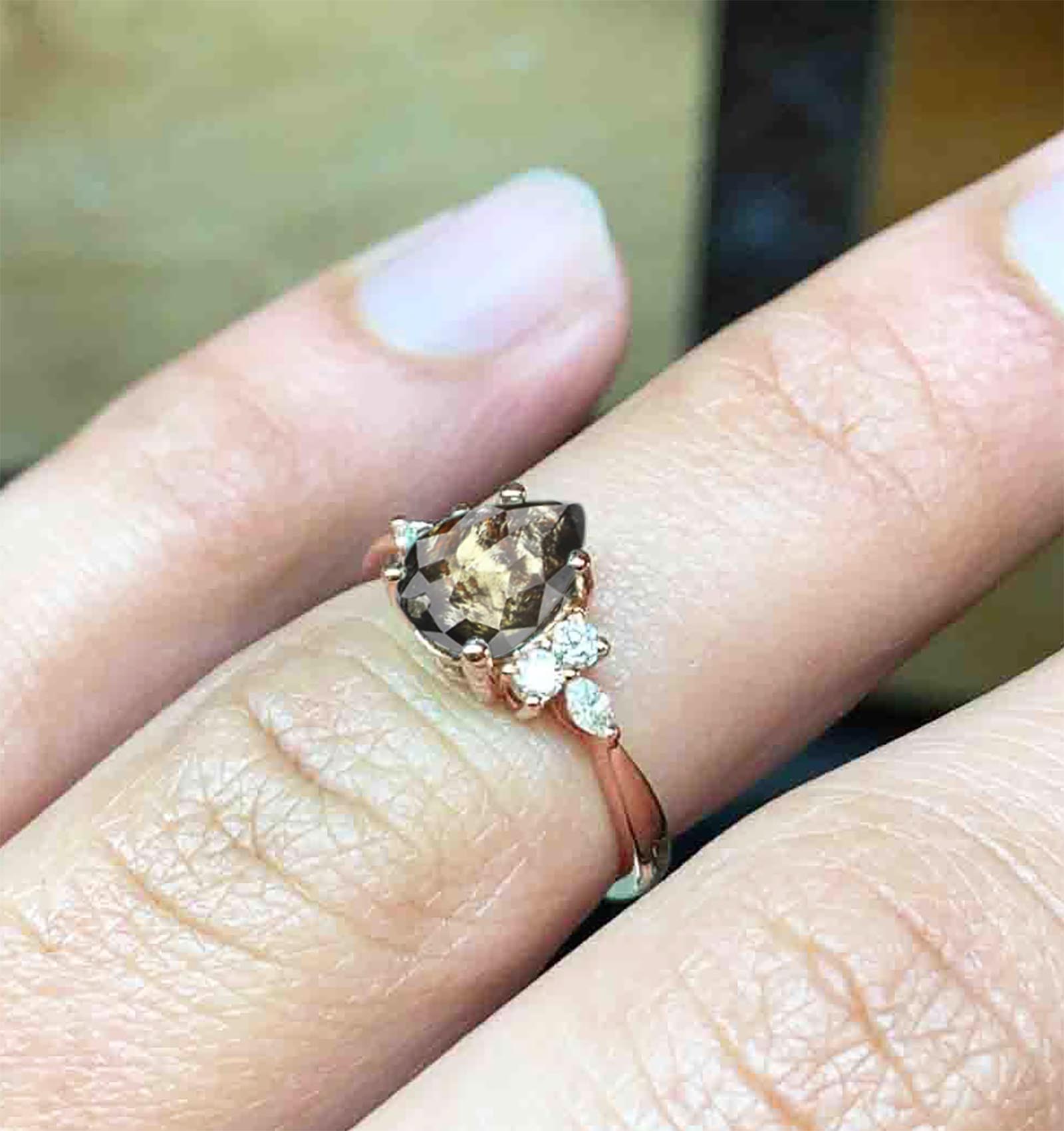 art deco engagement ring
