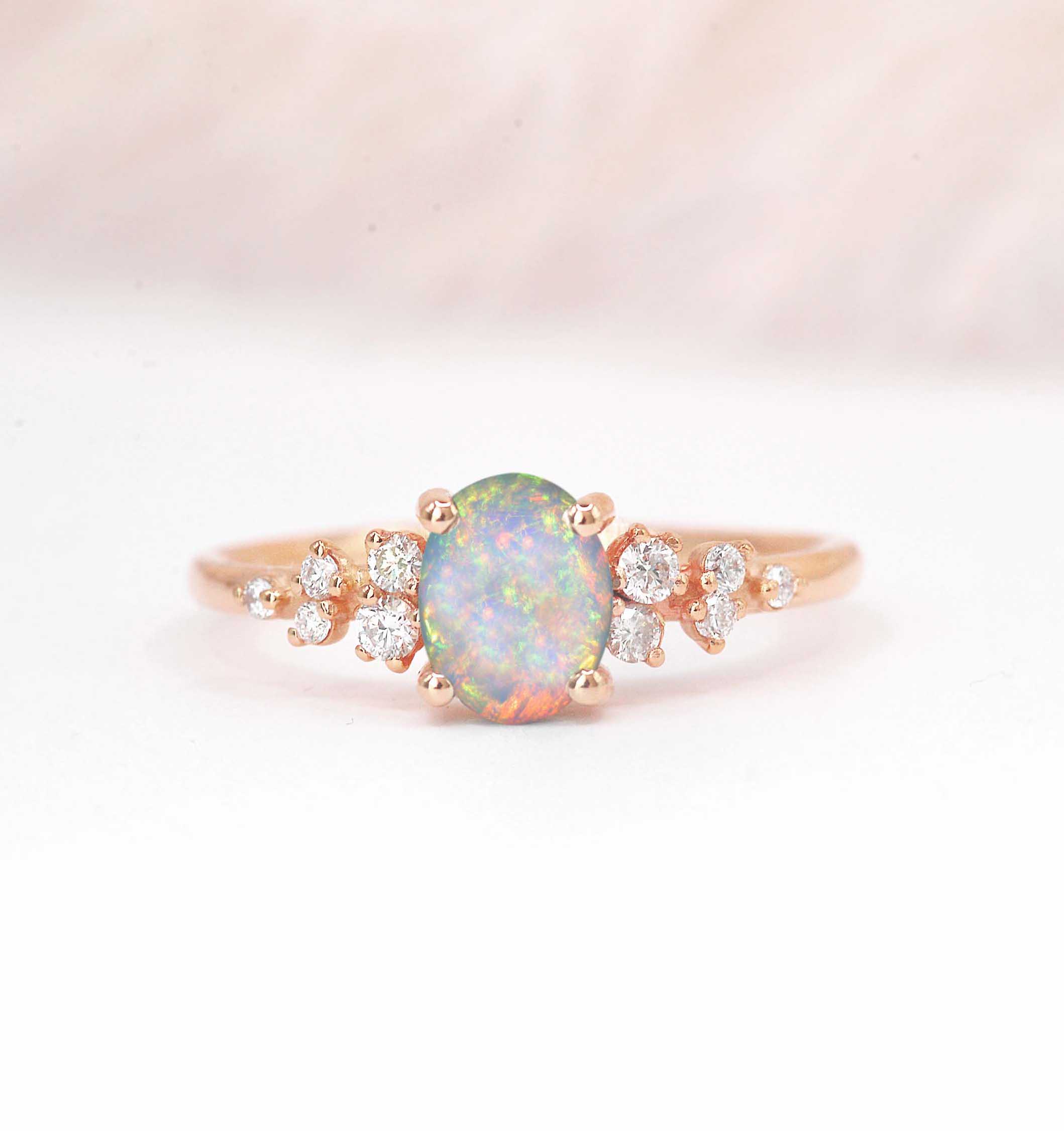 art deco opal ring