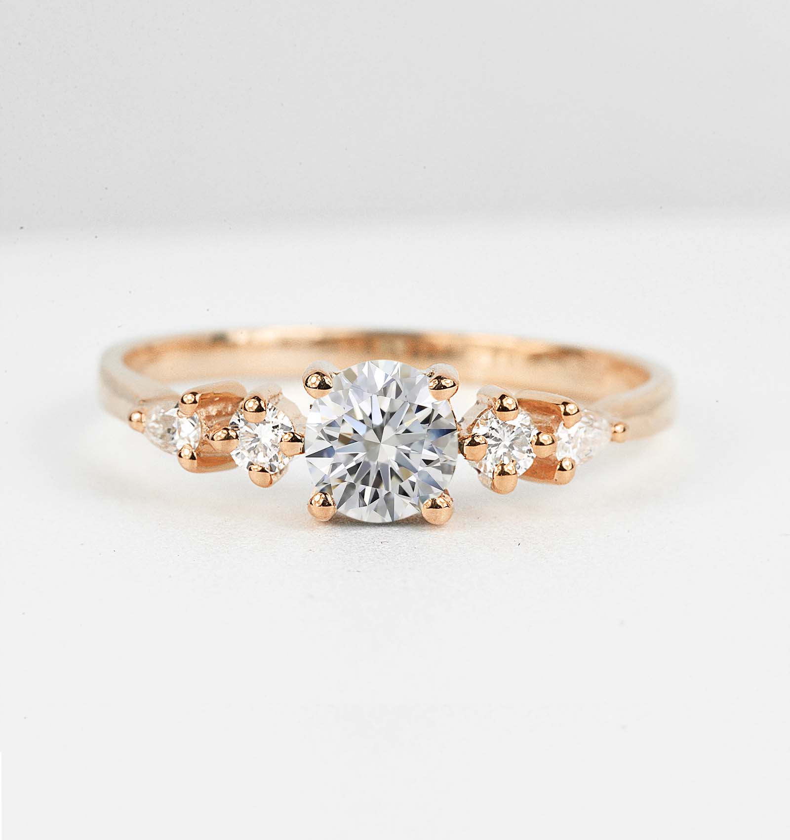 1ct lab grown brilliant cut diamond ring