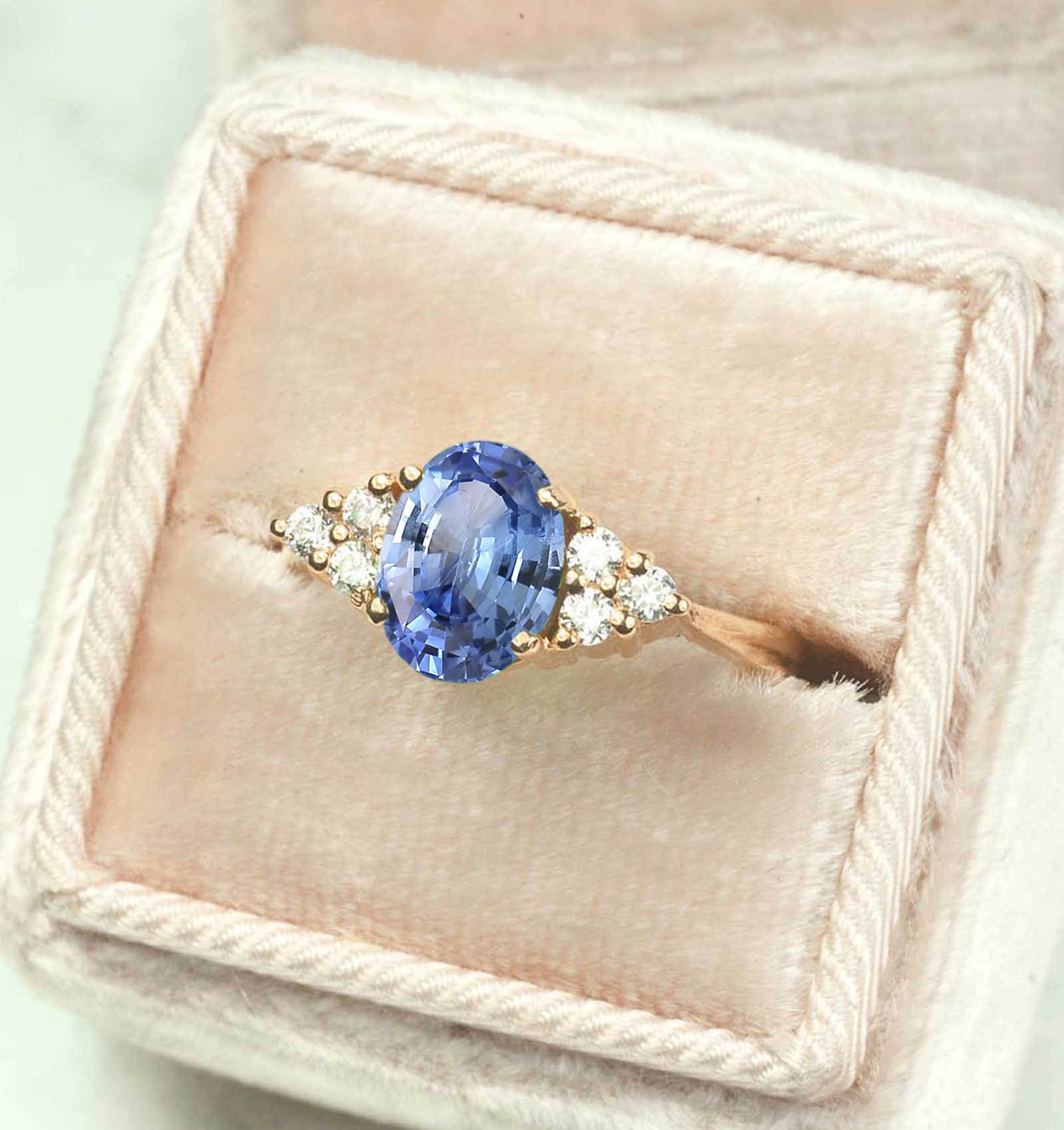 blue sapphire ring for her
