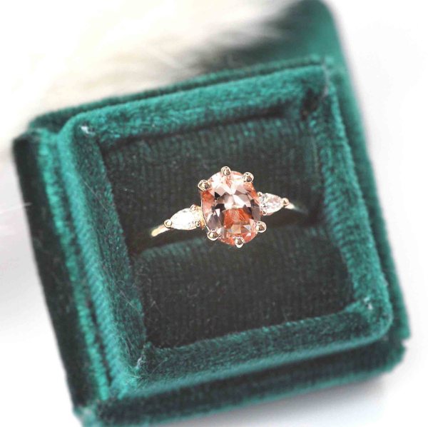 bridal morganite vintage ring