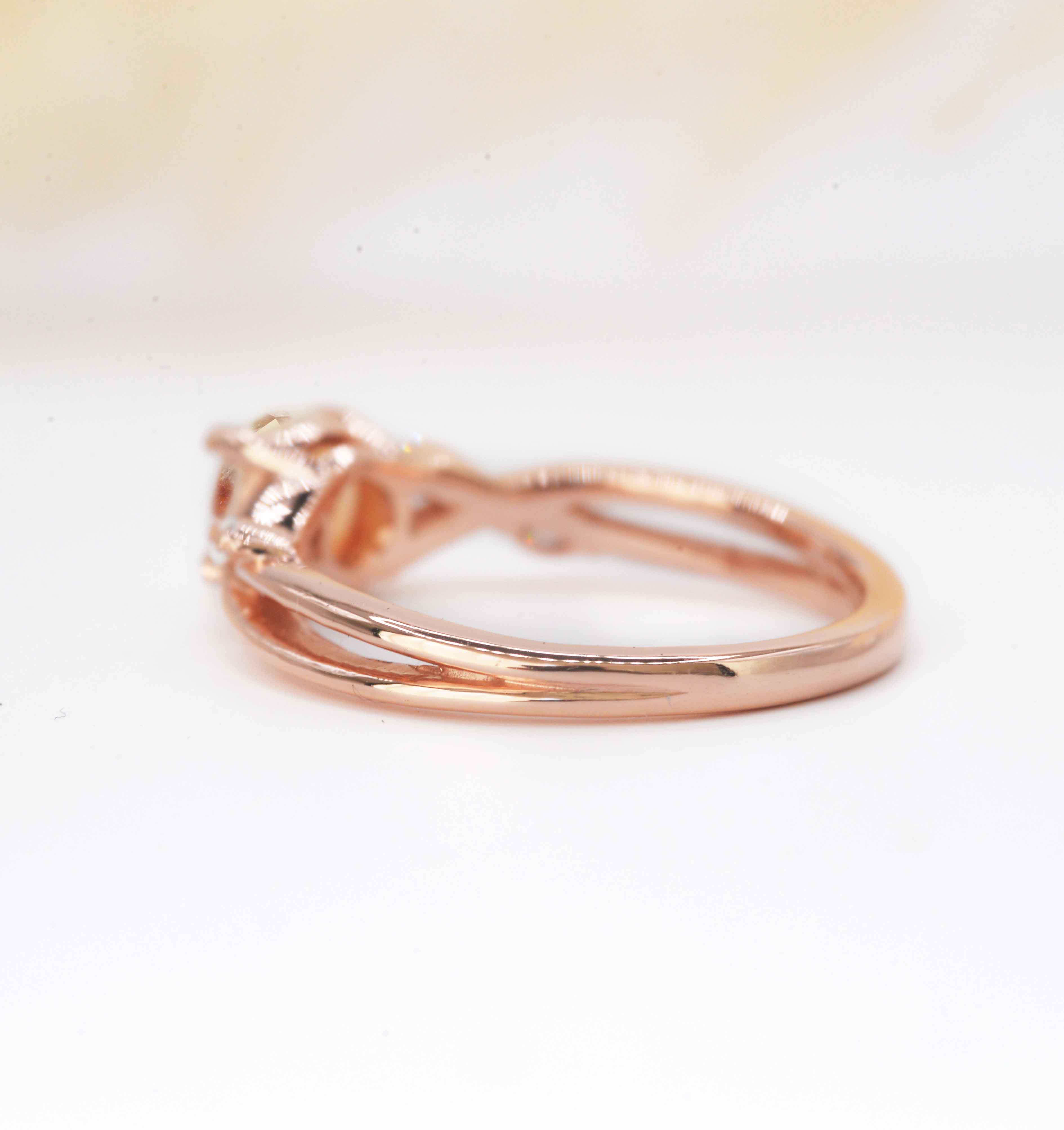 brown diamond engagement ring for her