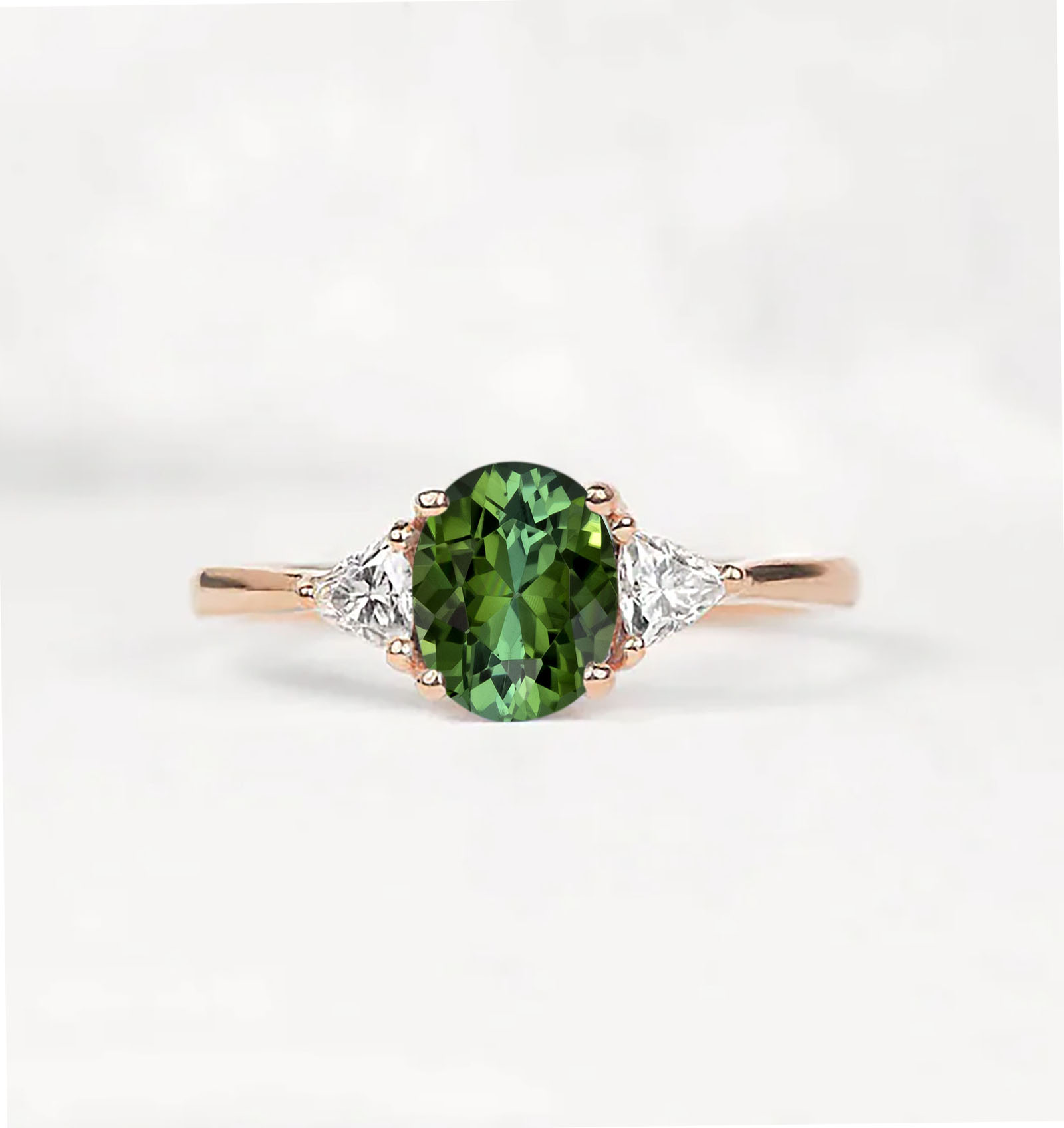 green tourmaline ring for her