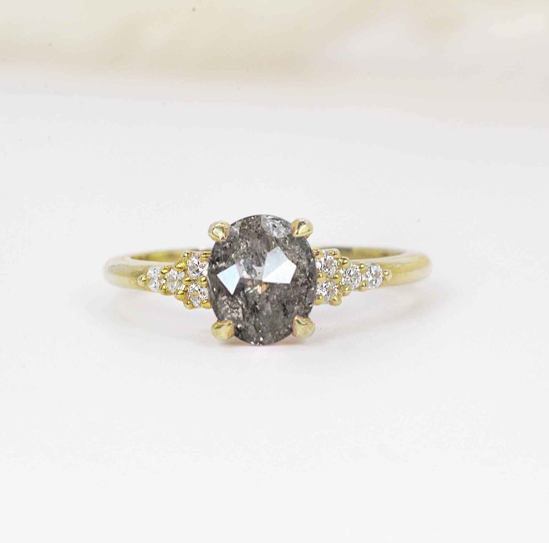 galaxy diamond vintage ring