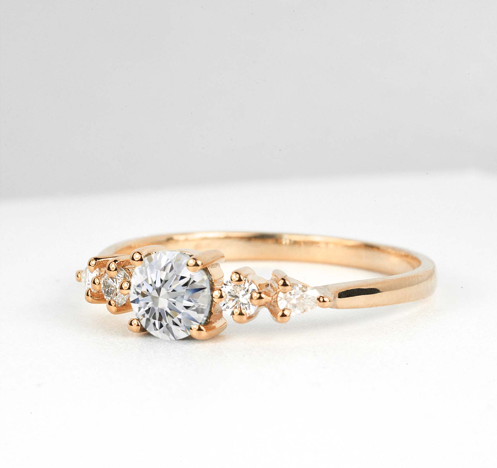 1ct lab grown brilliant cut diamond ring