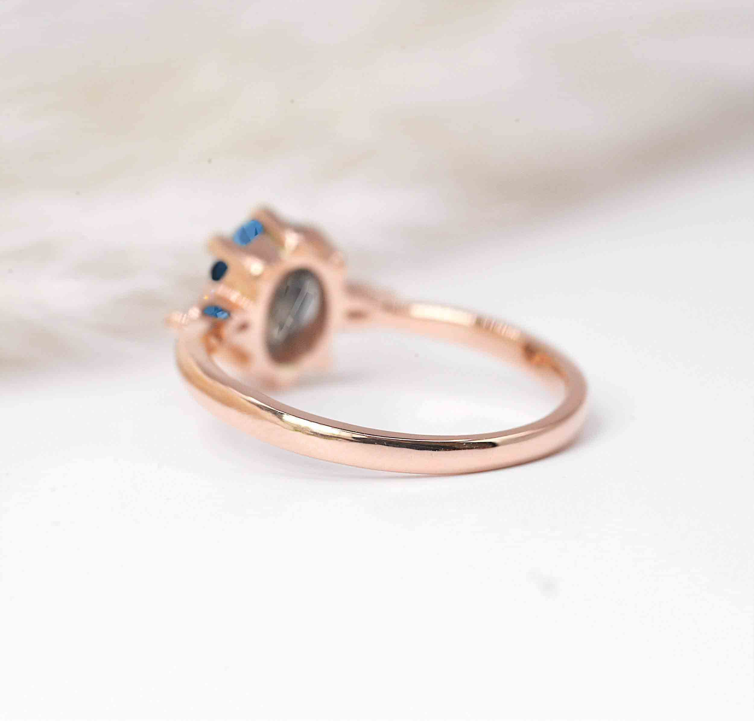 aquamarine dainty ring
