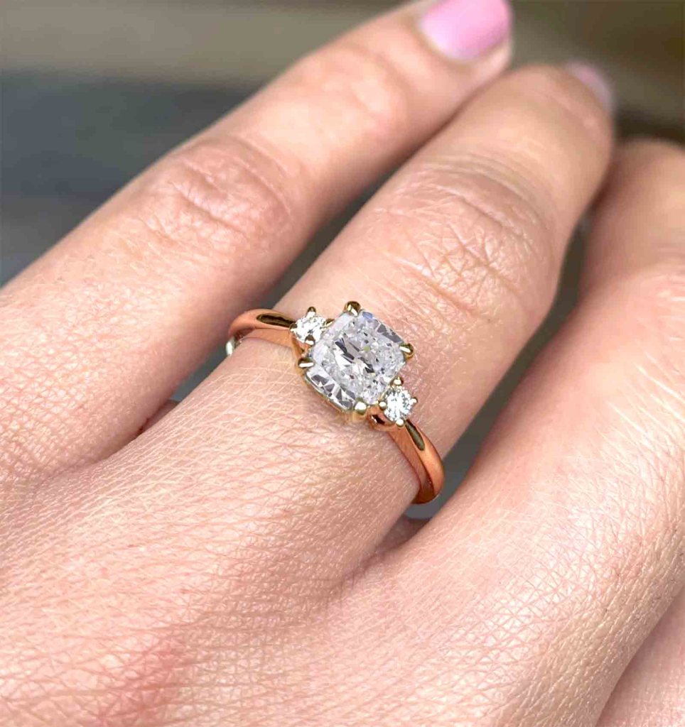 lab grown diamond ring DIORAH JEWELLERS