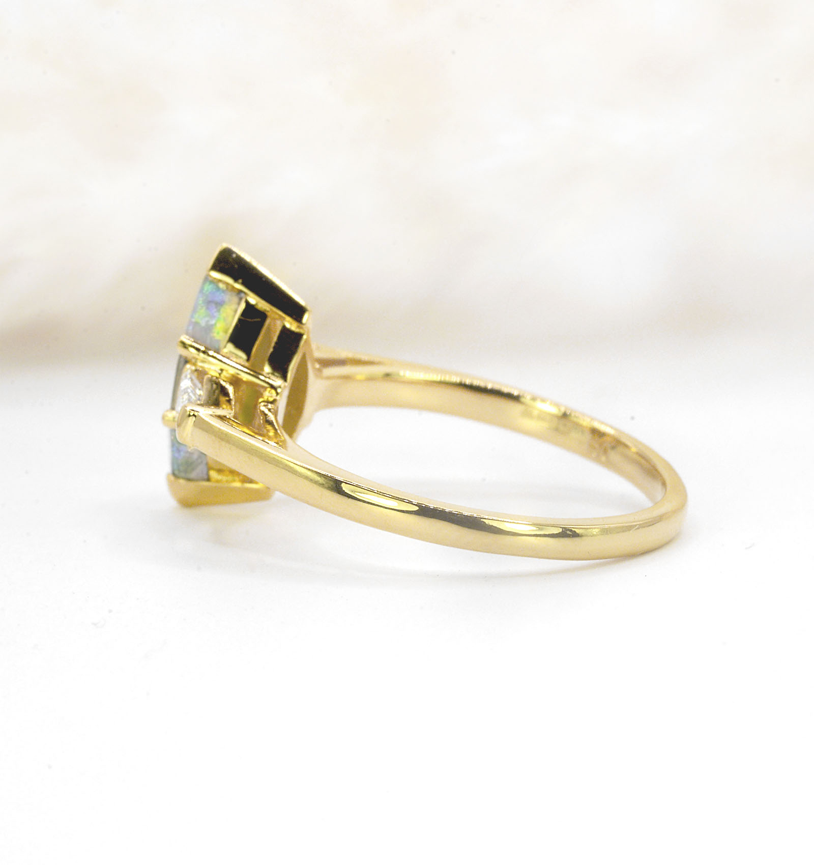 opal unique engagement ring