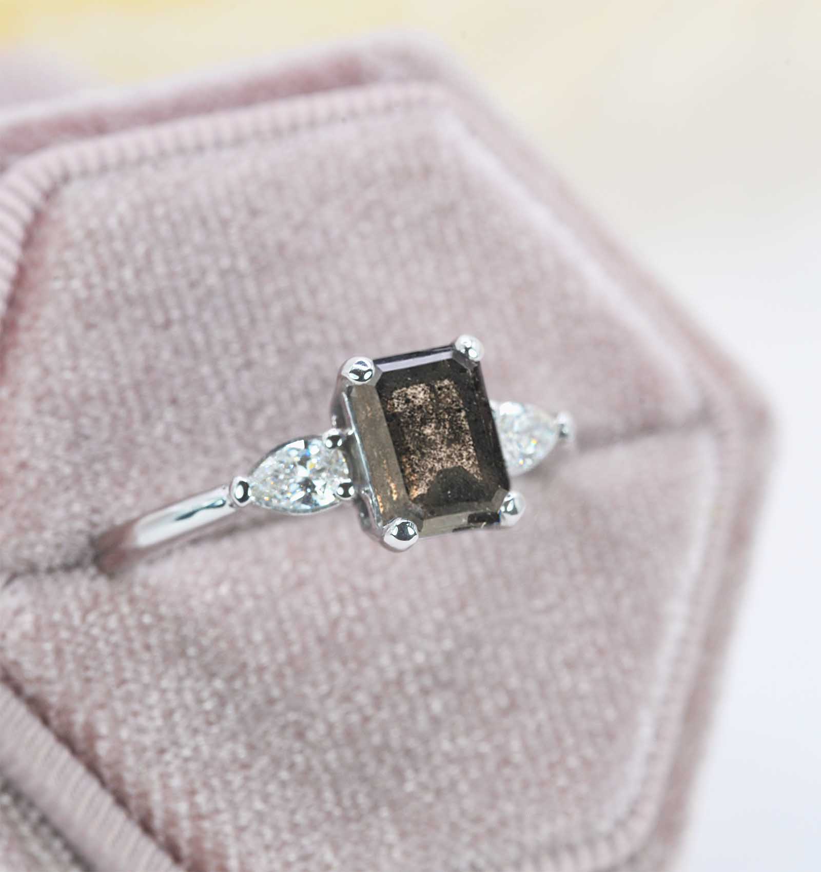 salt and pepper vintage ring DIORAH JEWELLERS