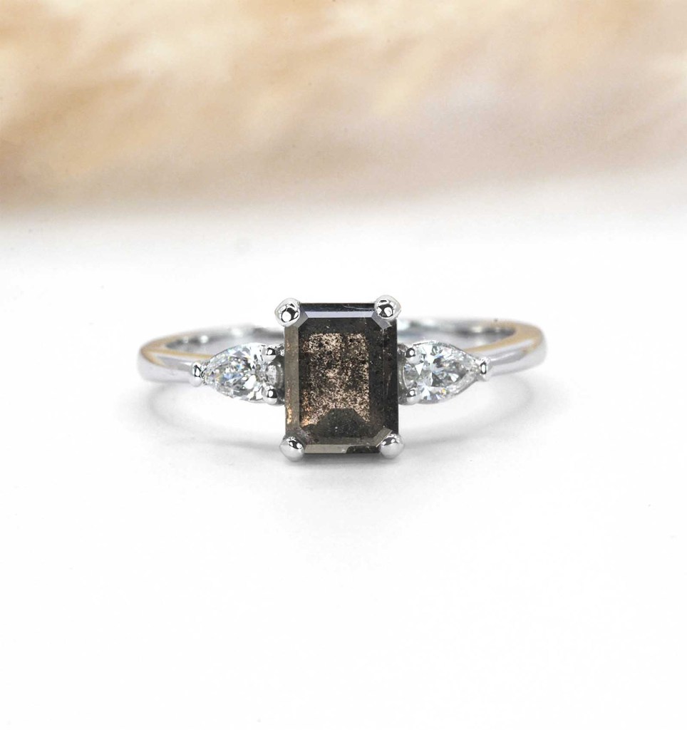 salt and pepper vintage ring DIORAH JEWELLERS