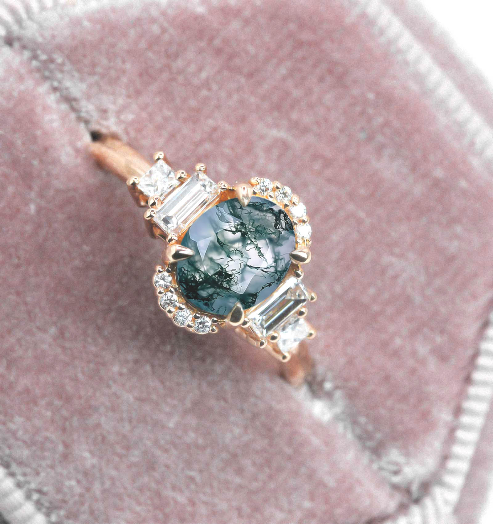 oval agate gift ring