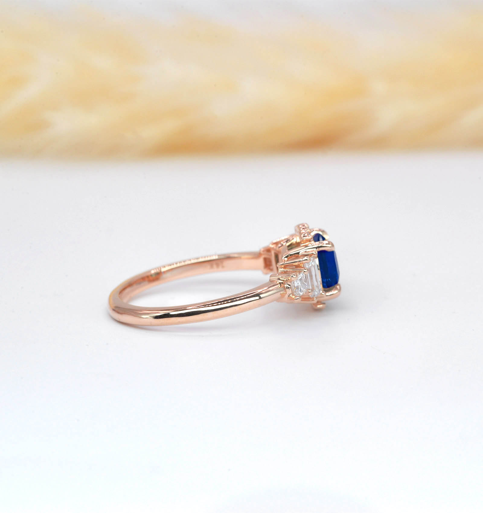 blue sapphire gift ring