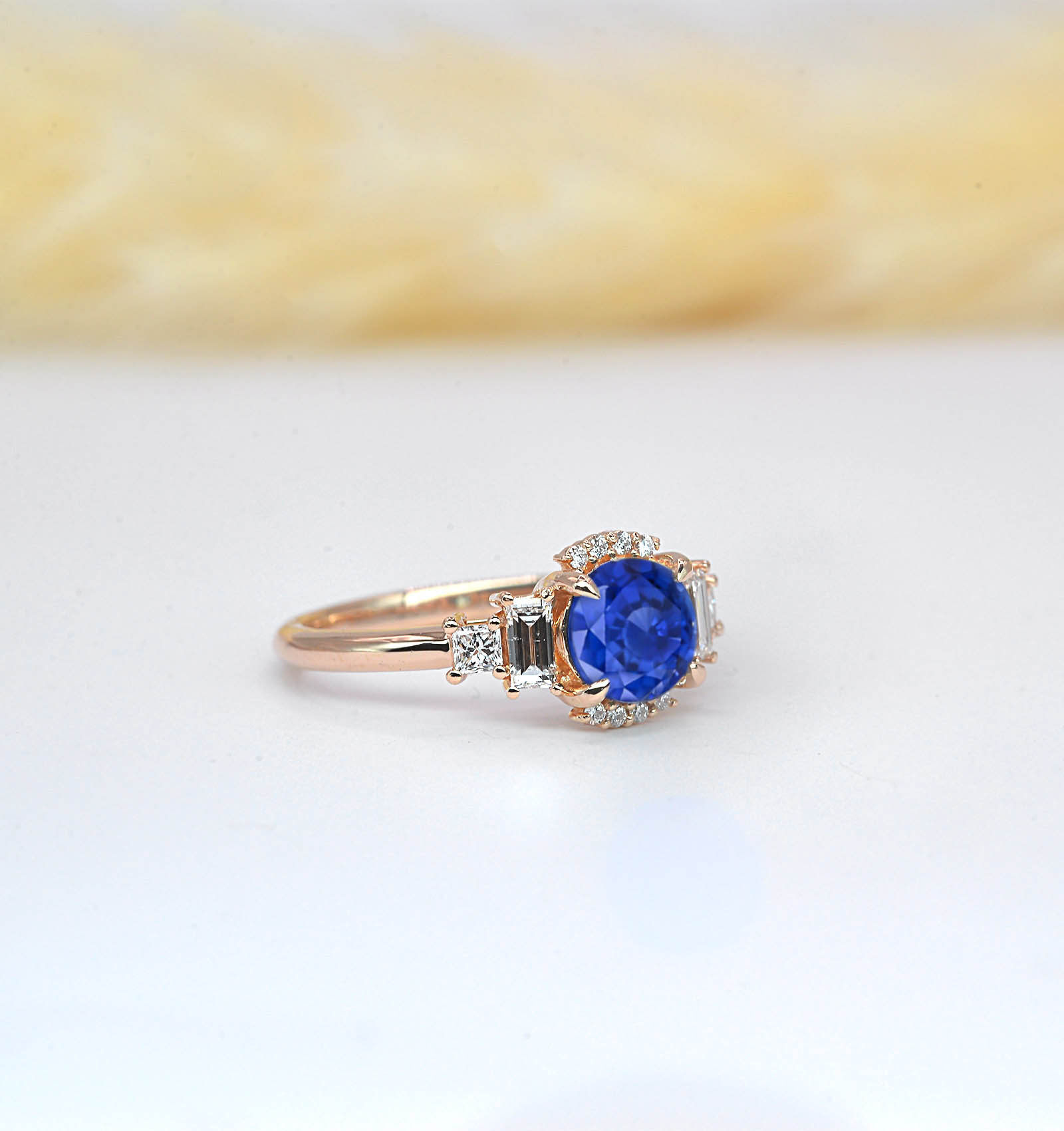 blue sapphire gift ring