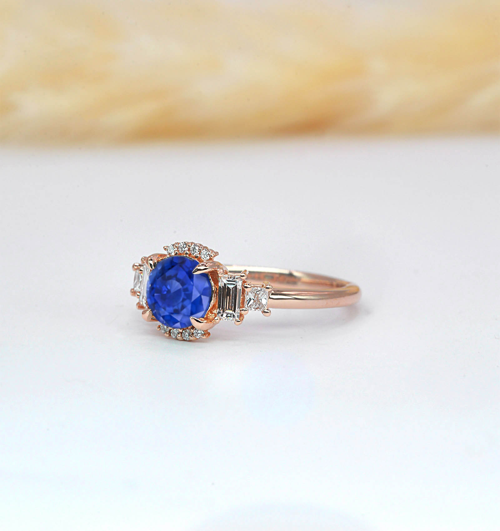 blue sapphire gift ring