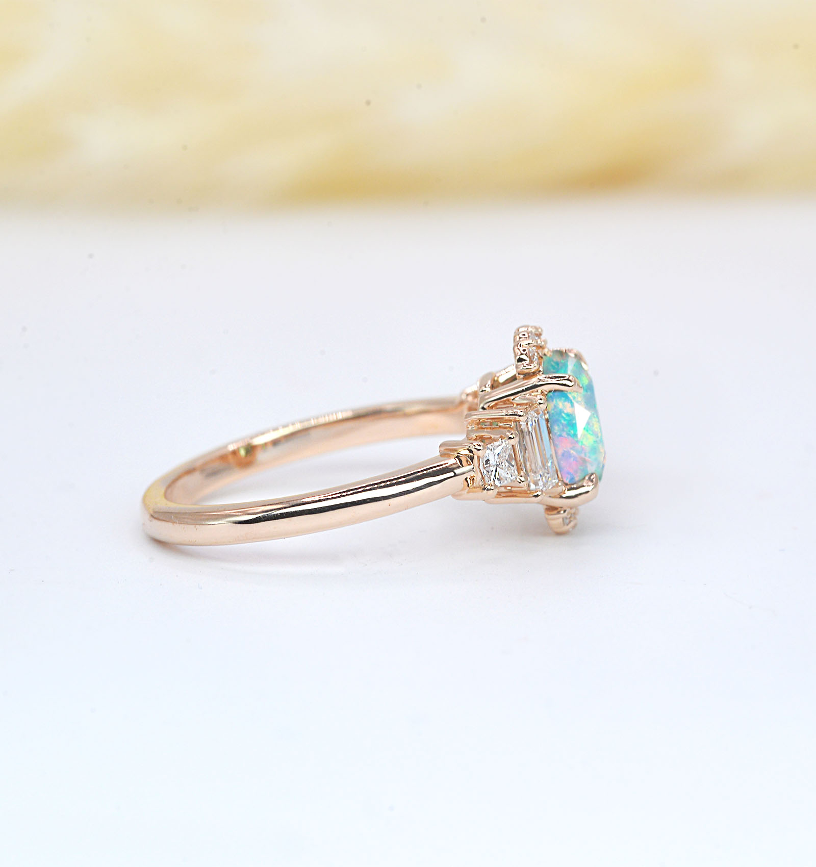 opal anniversary gift ring