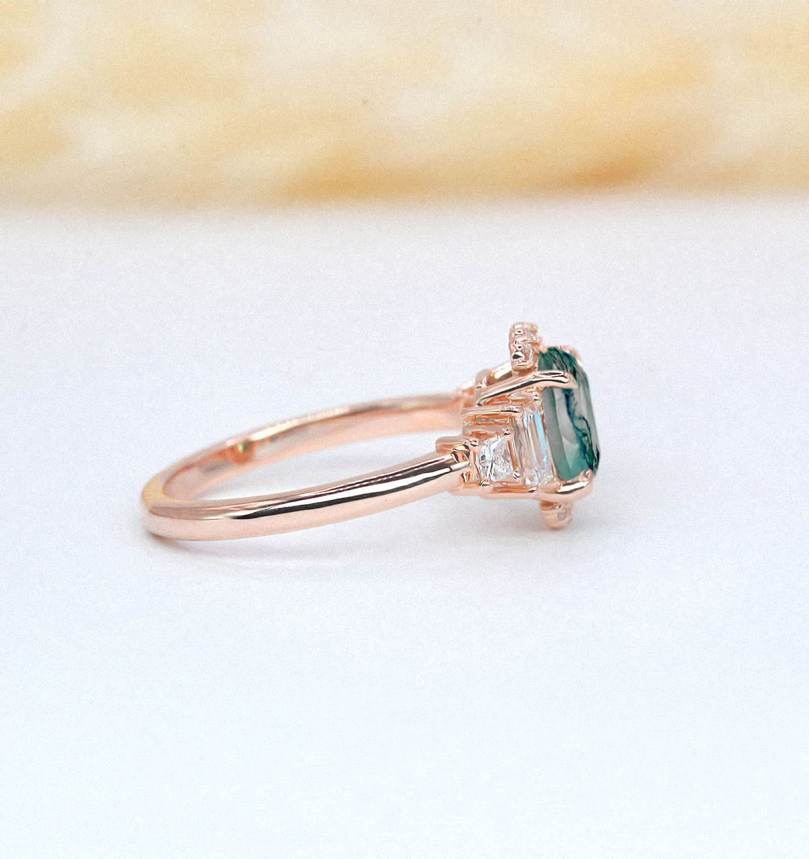 Moss agate gift ring - Image 2