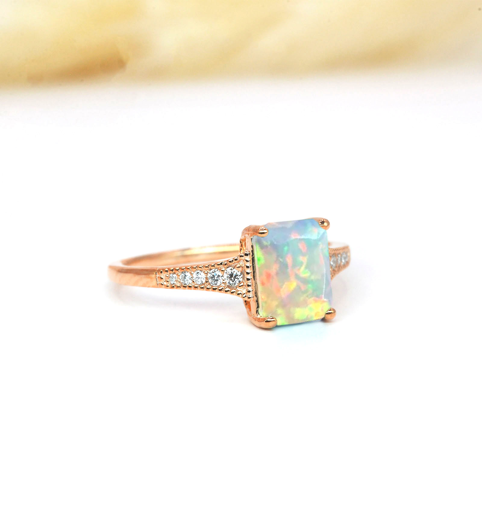 unique opal gift ring
