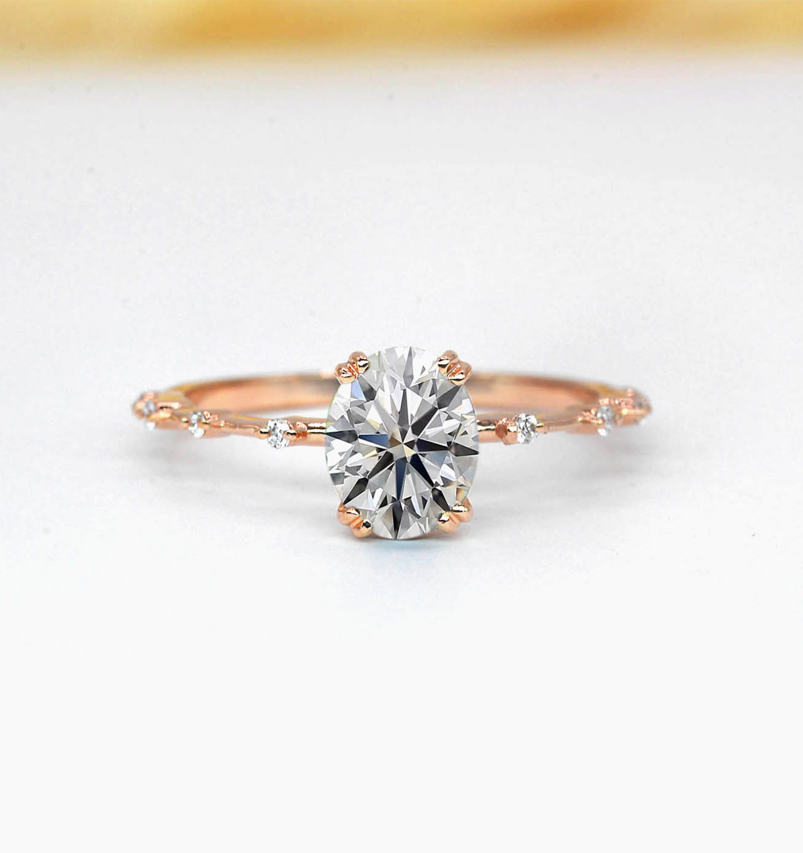 lab grown diamond vintage ring