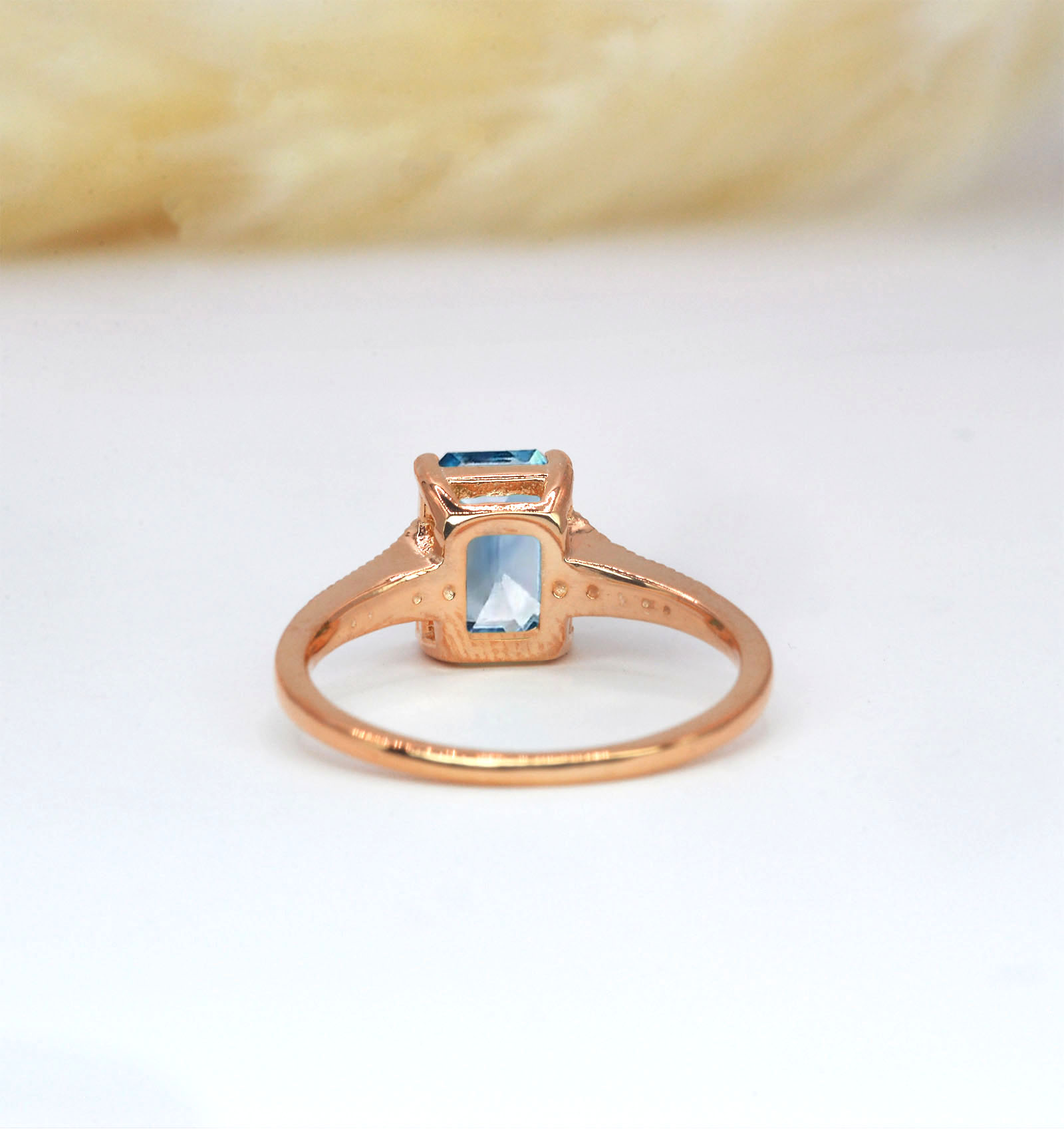 aquamarine classic engagement ring