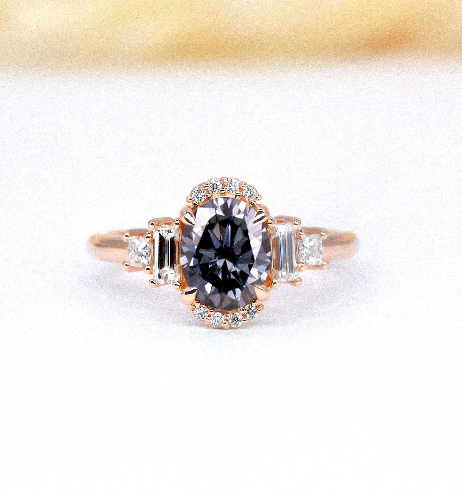moissanite classical vintage ring