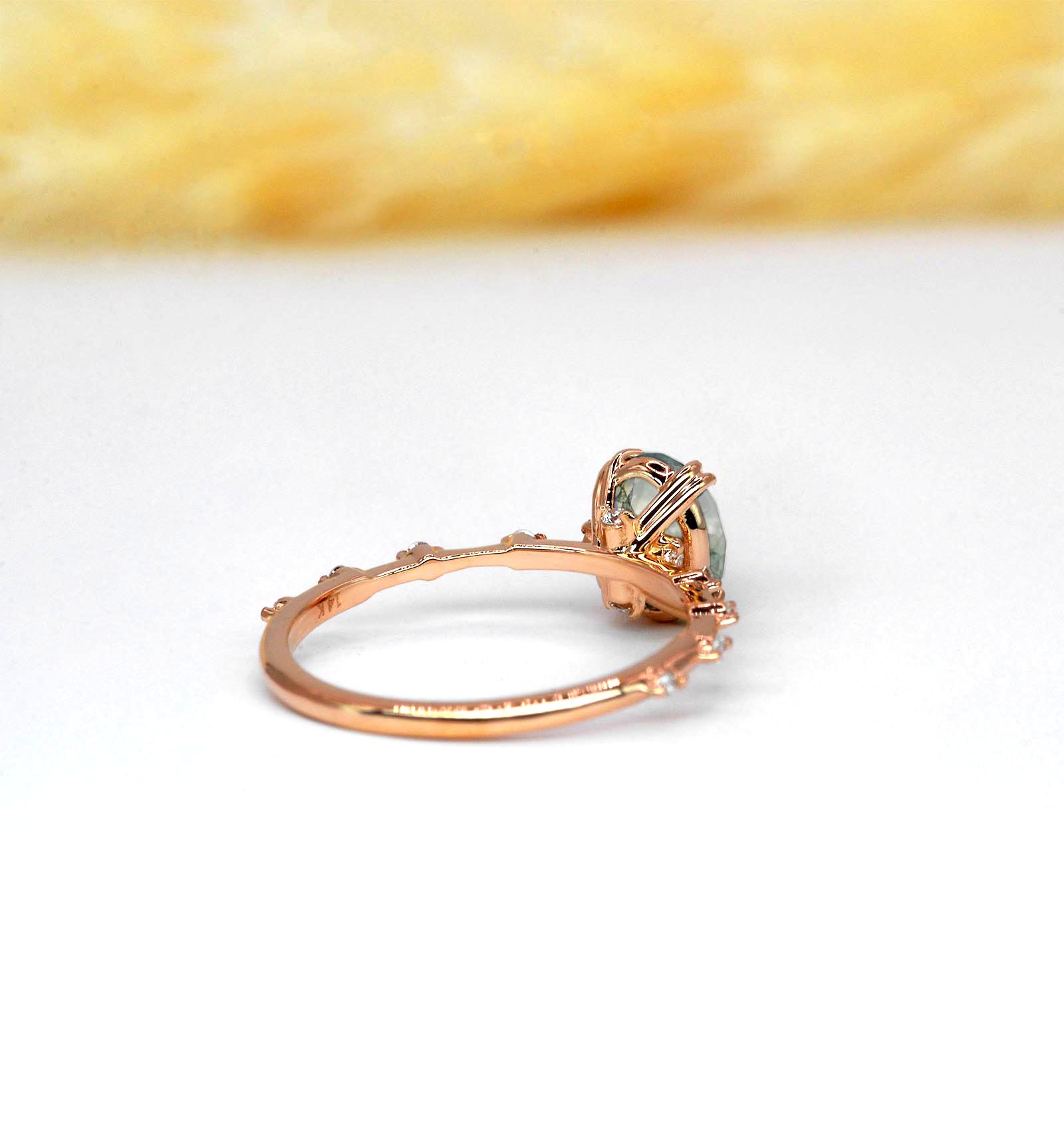delicate agate anniversary ring
