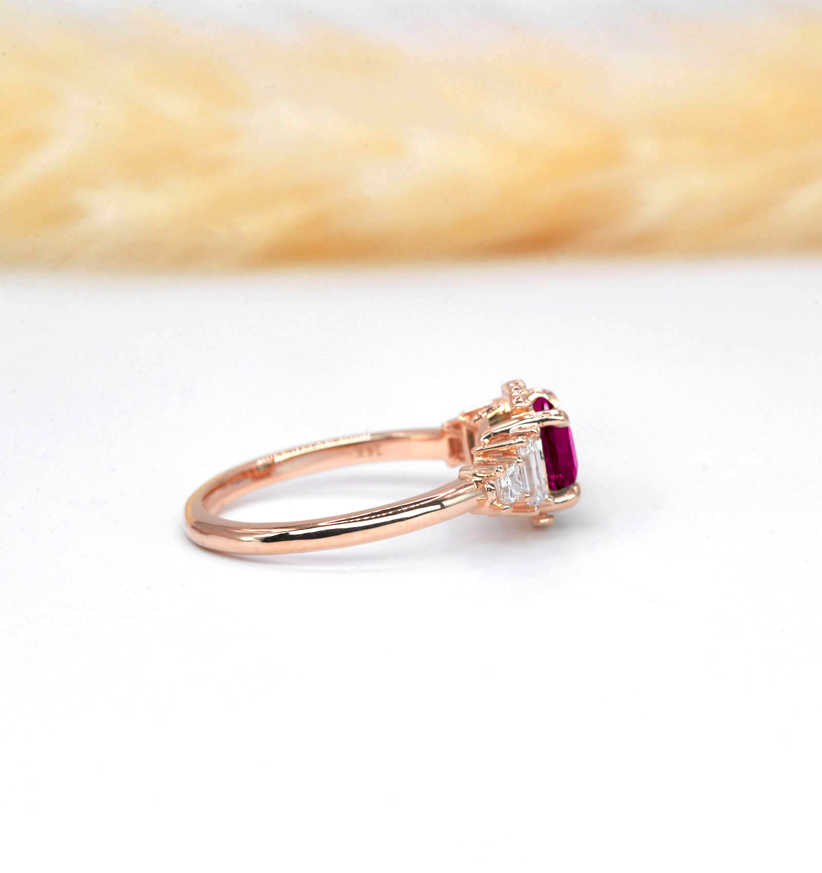 hot pink sapphire ring