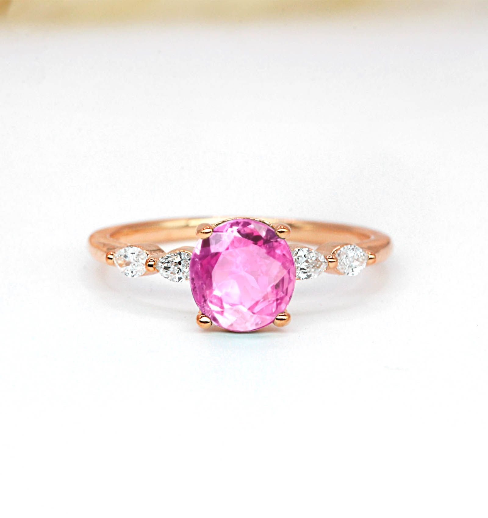 pink sapphire vintage gift ring