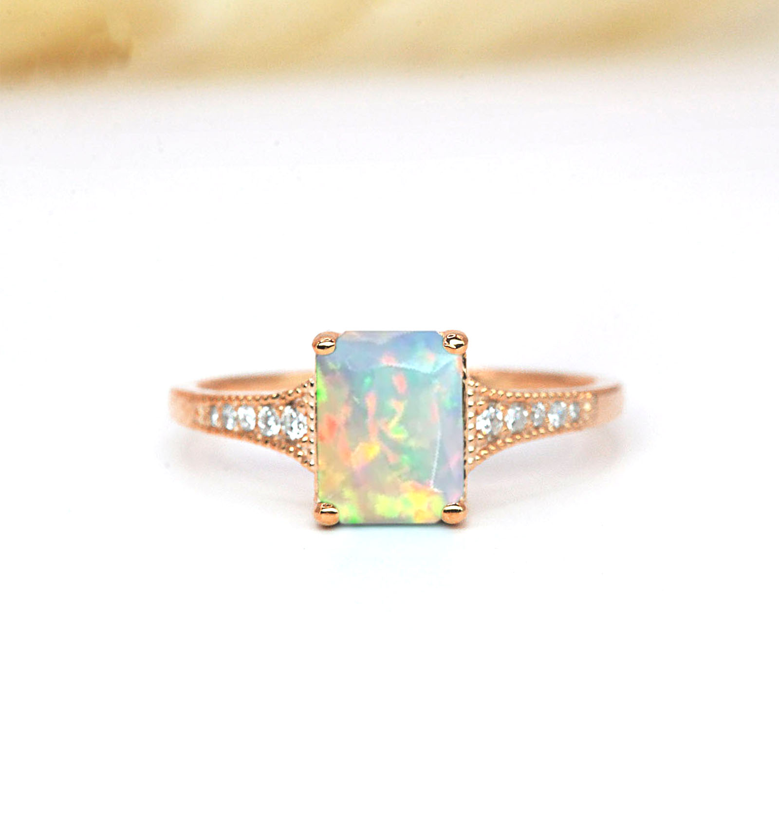 unique opal gift ring