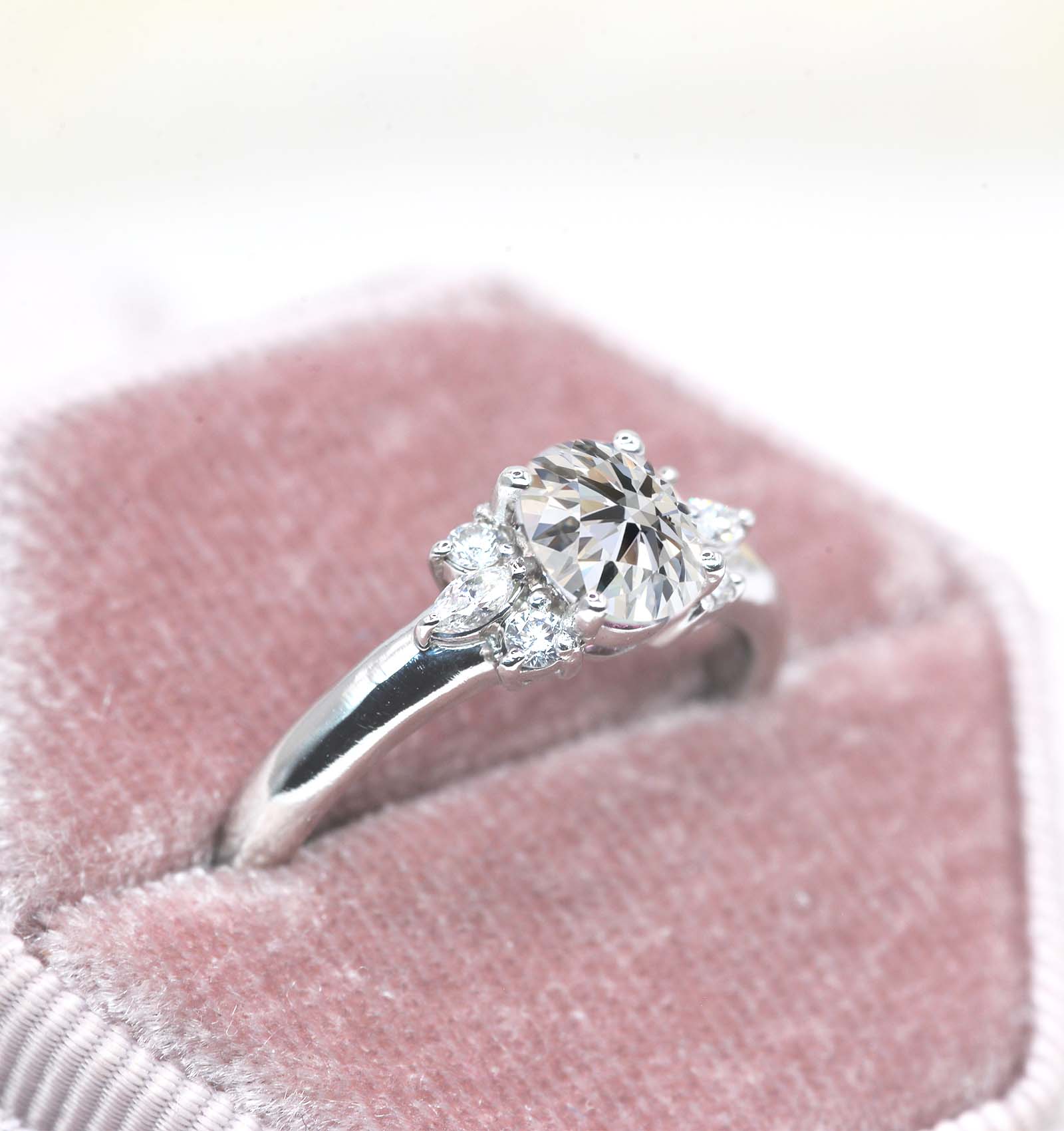 lab diamond featuring engagement ring