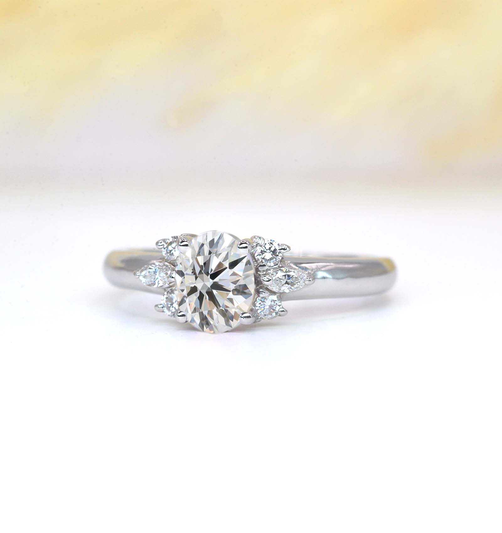 lab diamond featuring engagement ring