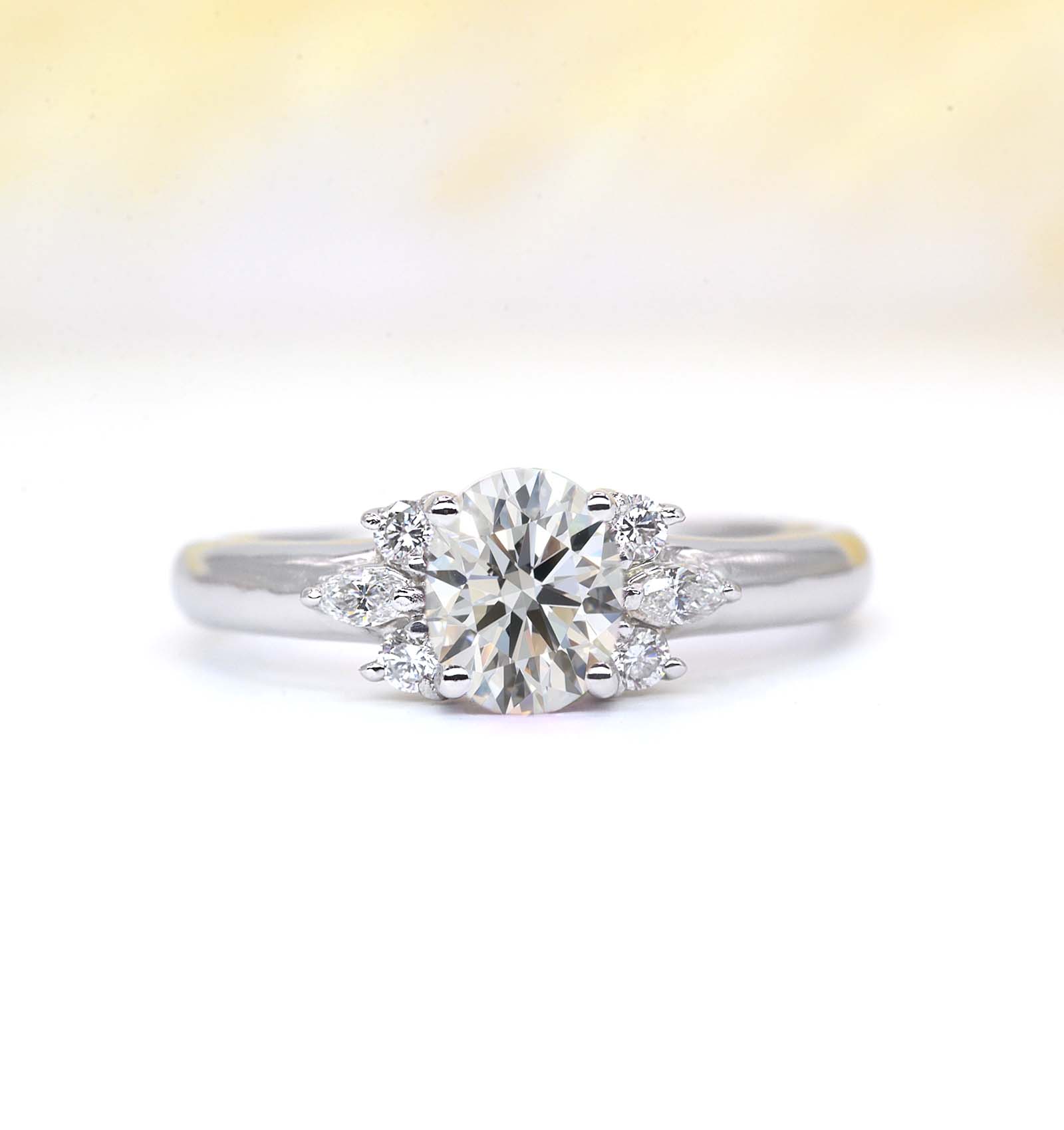 lab diamond featuring engagement ring