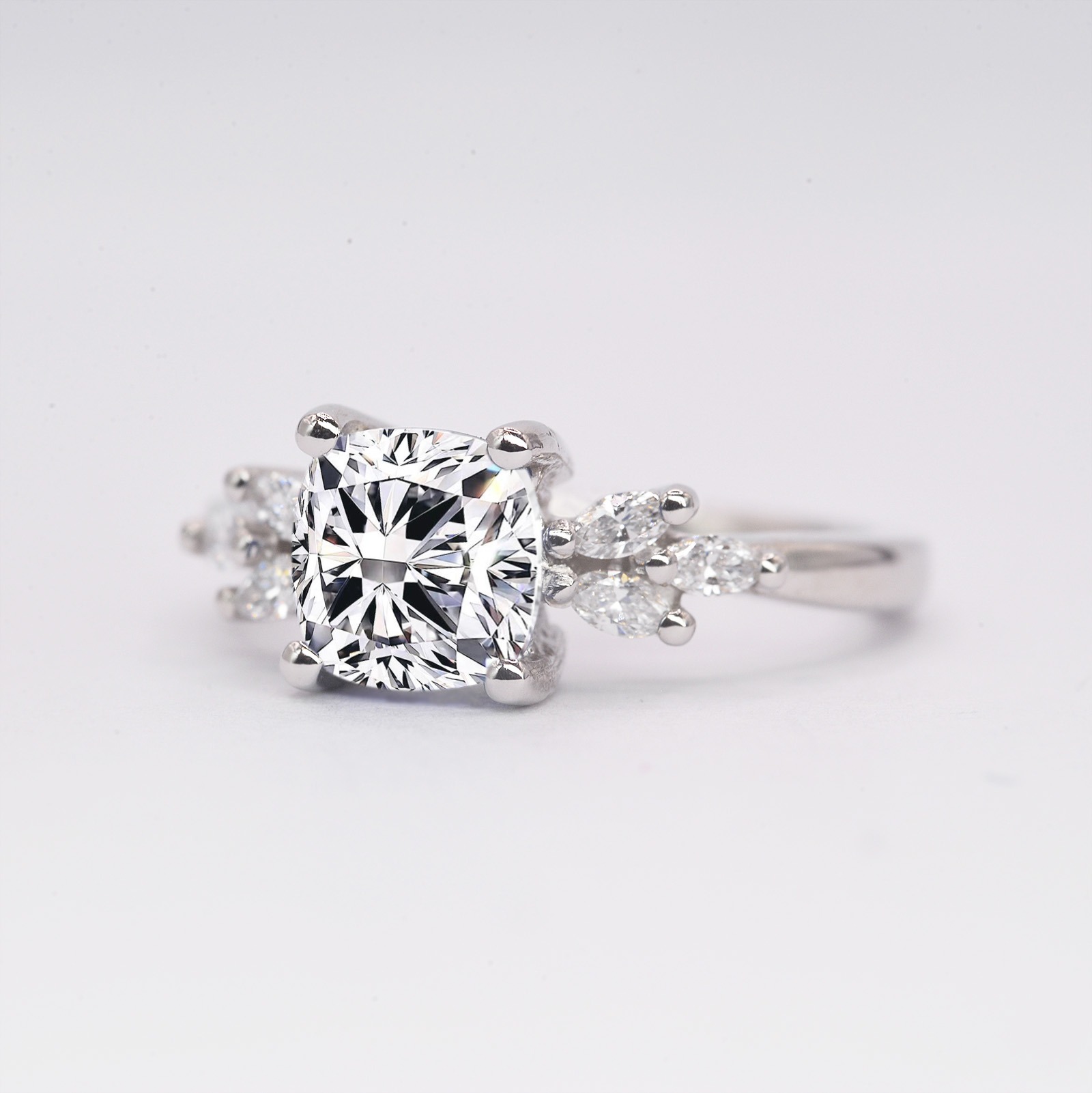 lab diamond vintage ring