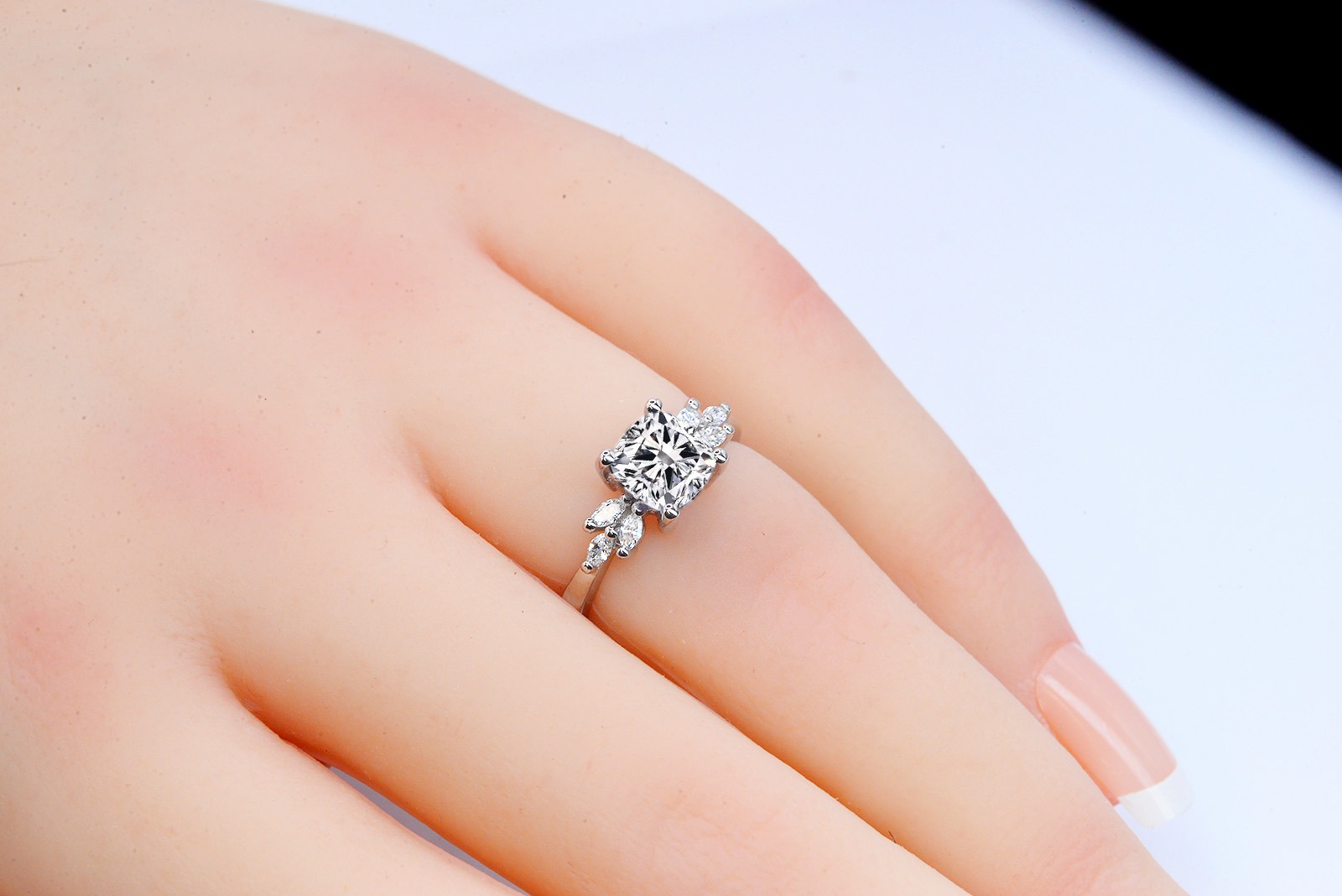 lab diamond vintage ring